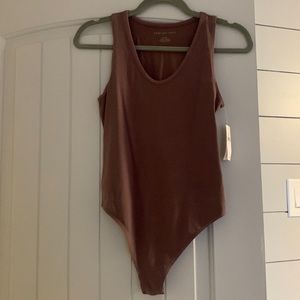 Body suit plum (purple) tank-thong
